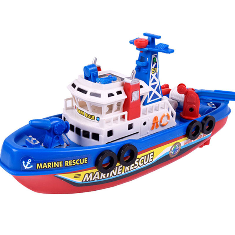海上消防船遥控船电动航模儿童洗澡戏水玩具轮船无线水上玩具小船