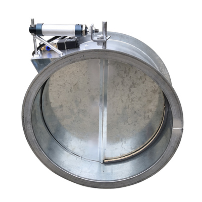 气动调节阀管道300圆形风管插板阀