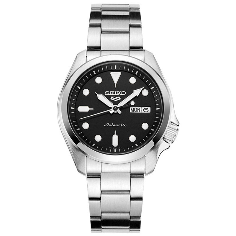 新款seiko精工5号手表男日本防水自动机械表运动夜光男表srpe55k1