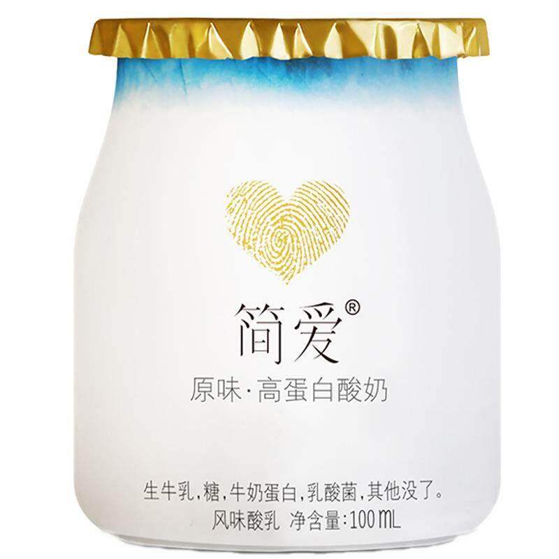 【简爱】高蛋白酸奶100ml*6 营养儿童酸奶无添加剂低温整箱 - 简爱