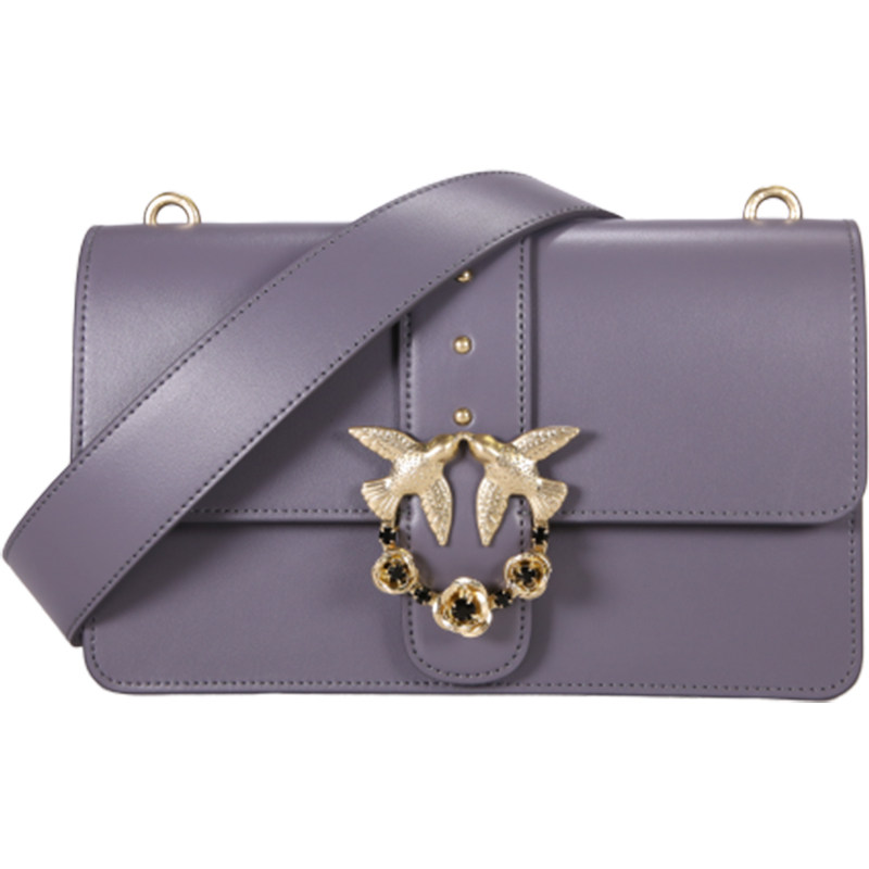 pinko/品高热销经典款女包燕子包牛皮单肩斜挎包1p21dcy5eu