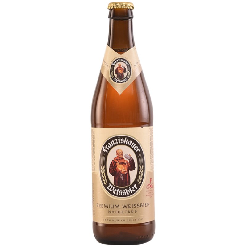 整箱德国原装进口范佳乐小麦白啤酒教士白500ml*20瓶franziskaner