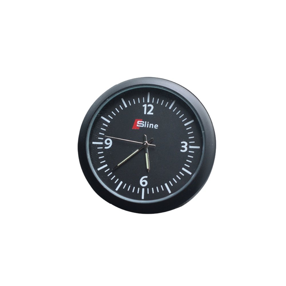 夜光车载时钟汽车温度计车用电子表车内钟表时间表钟电子钟石英表