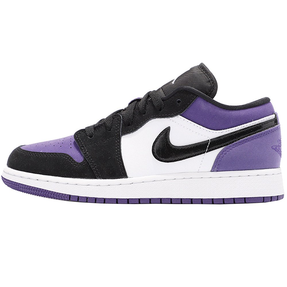 妖精之歌 air jordan 1 low aj1 男女低帮 黑紫脚趾 553560-125