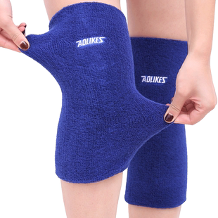 护膝保暖 毛巾舞蹈护膝盖护腿女士跪地吸汗护膝男防寒骑行护具