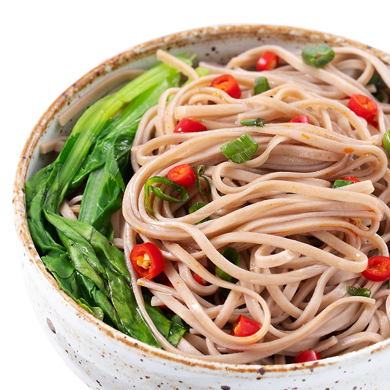 健身荞麦面乔麦芥麦面条全麦无糖精0低粗粮脂卡热量主食代餐饱腹