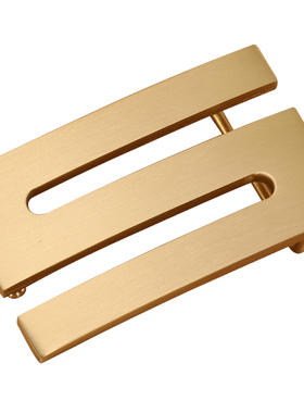 头平滑扣男士4.0纯铜防过敏卡扣