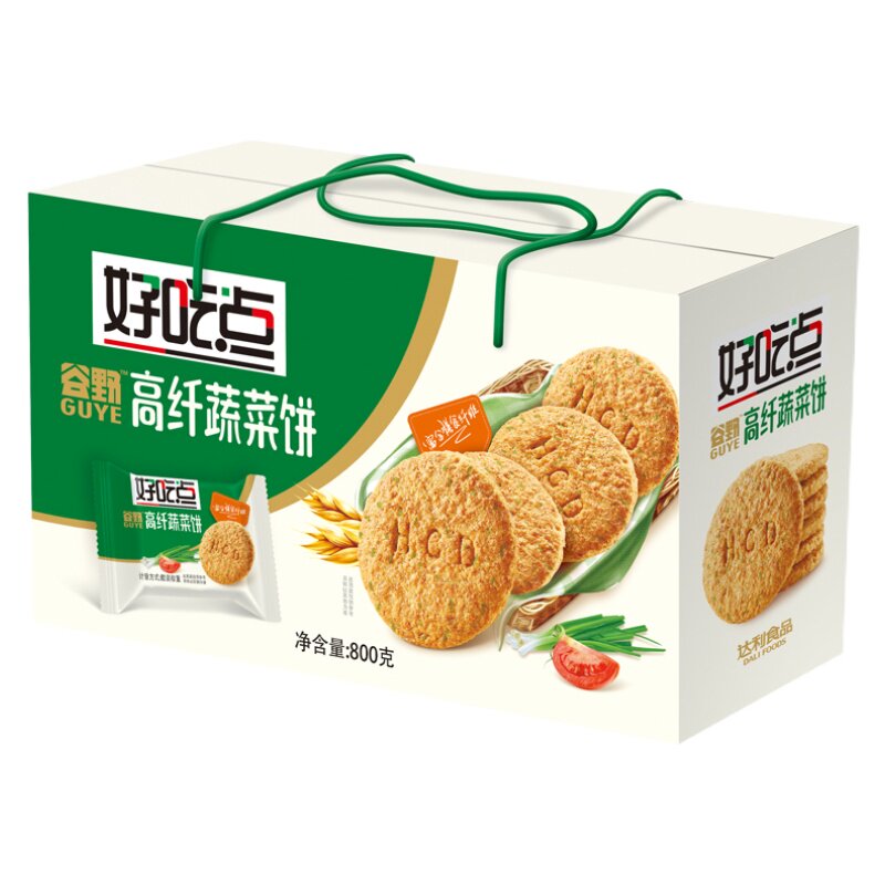 好吃点高纤粗粮饼干礼盒整箱800g学生消化零食健康营养甜点代餐