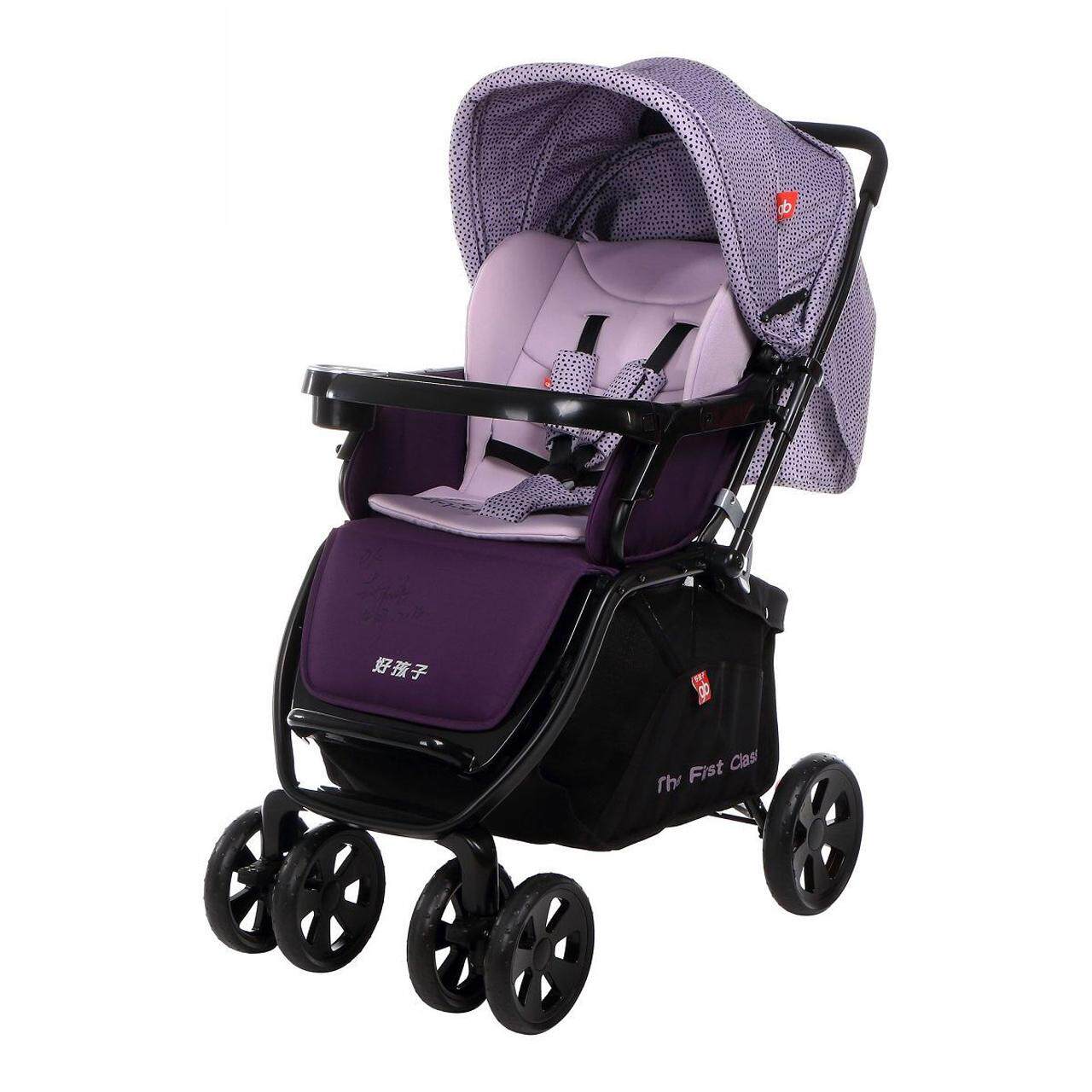 gb好孩子婴儿车高景观双向可坐可躺四轮避震儿童折叠推车c400 - 好