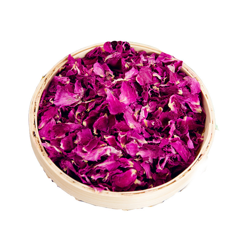 诺上花平阴食用重瓣红玫瑰干花瓣100g阿胶糕黑糖牛轧糖厂家