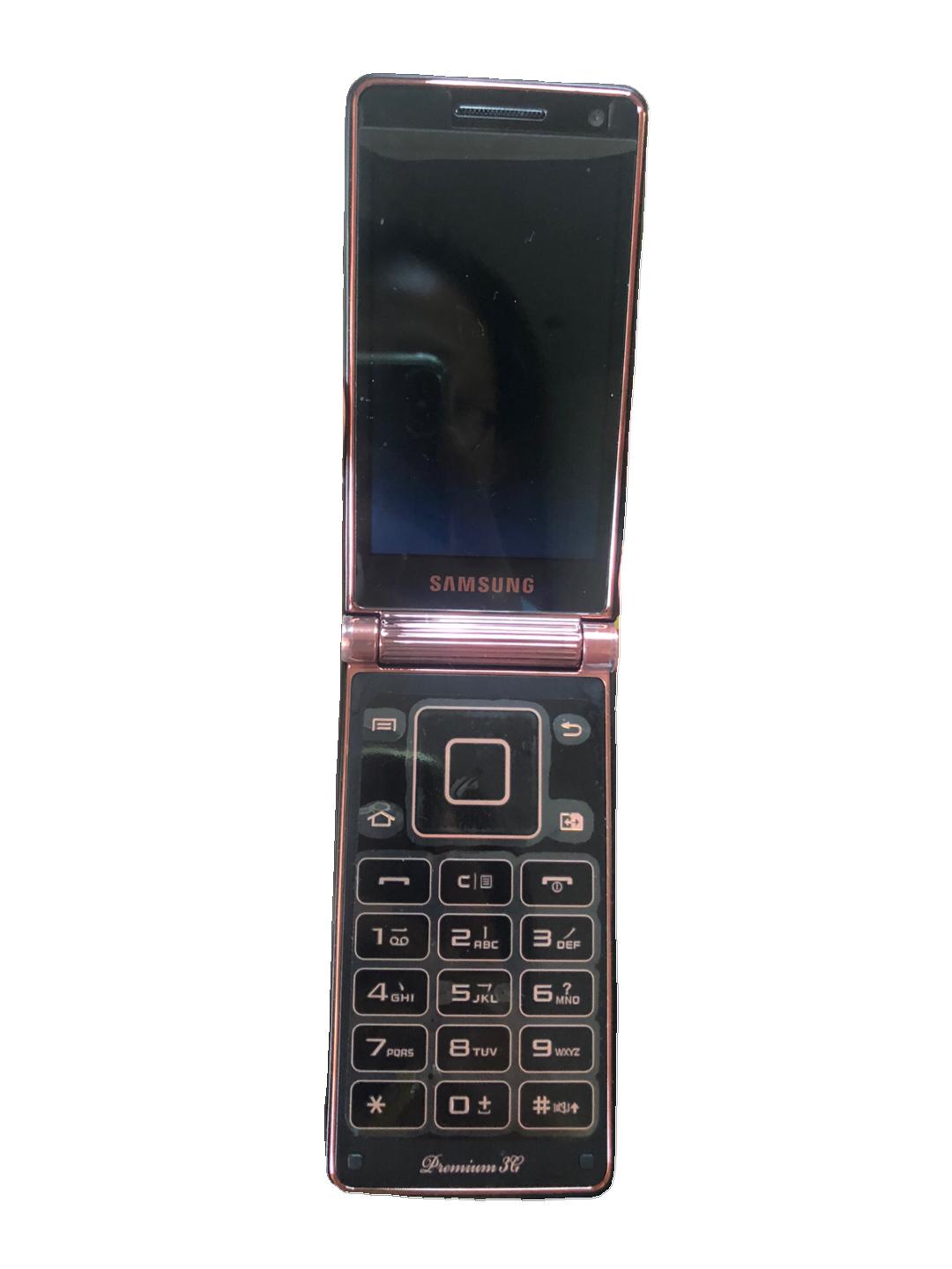 全新三星W2013双卡智能手机。全新，全新，全新玫瑰金色。原