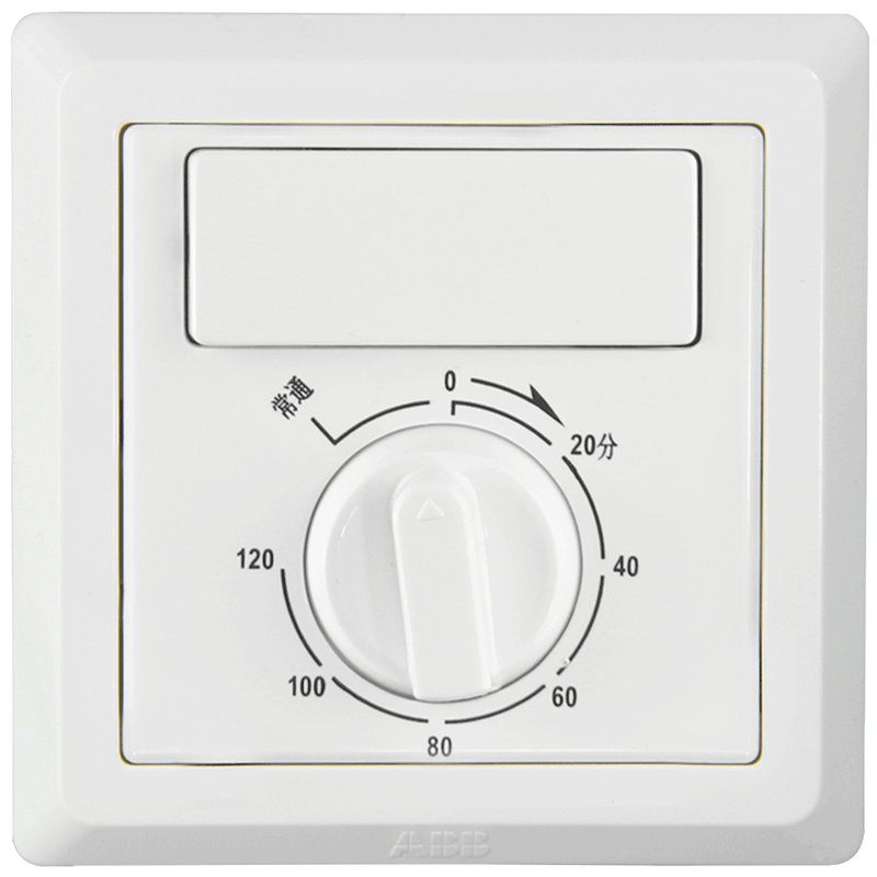 abb开关面板86型墙壁开关插座德逸雅白单控定时组合开关ae411