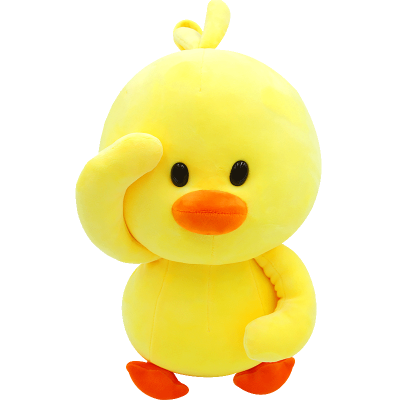 可爱小黄鸭公仔网红抱枕抖音同款鸭子毛绒玩具儿童玩偶布娃娃女孩