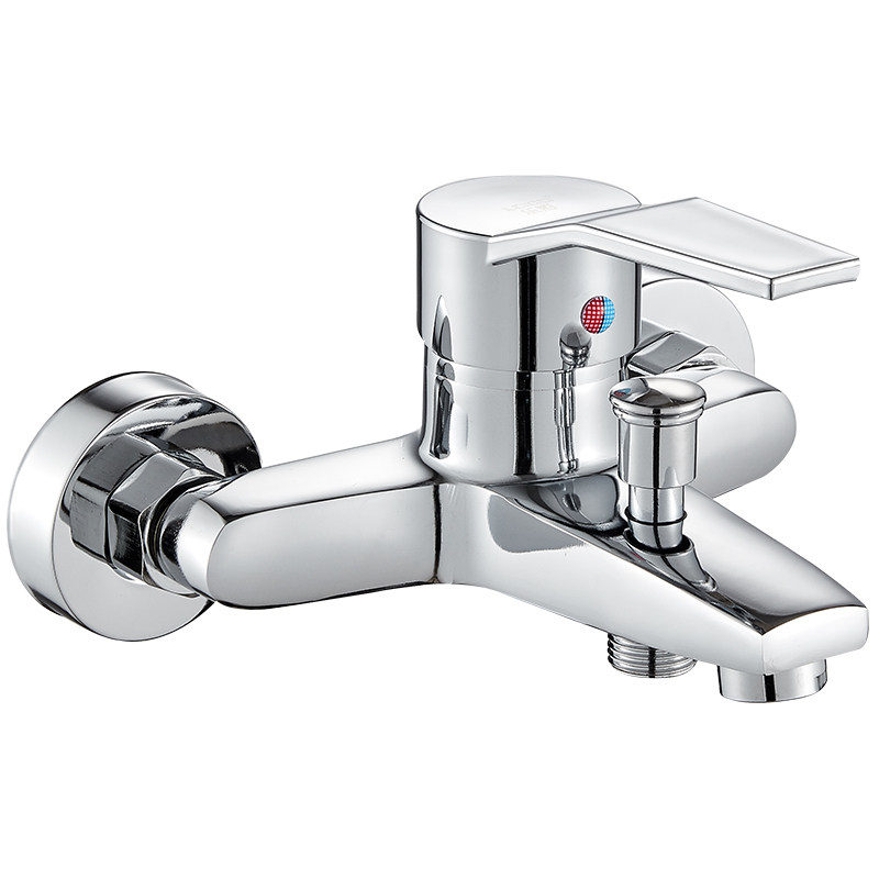 淋浴龙头浴室开关冷热卫生间三联洗澡花洒水龙头全铜混水阀热水器