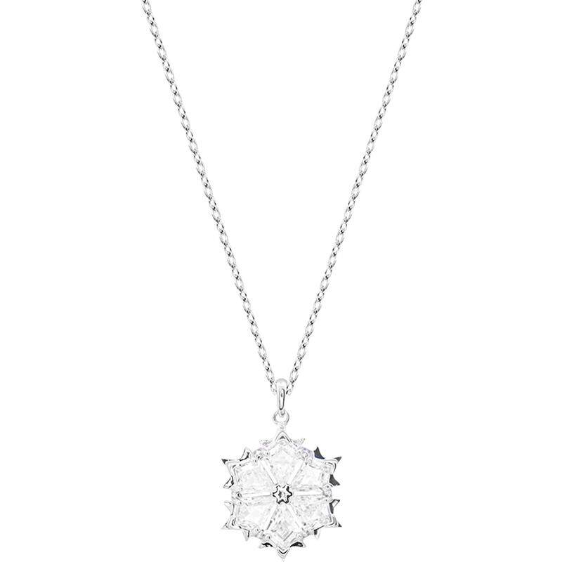 【直营】swarovsk施华洛世奇雪花水晶吊坠项链锁骨链女