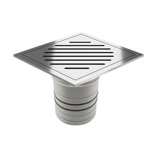 德国wiper原装进口方型卫生间淋浴房防臭地漏 大排水直排68配75管 券