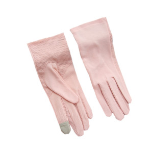 开车防晒女士天弹力纯棉骑车短手套