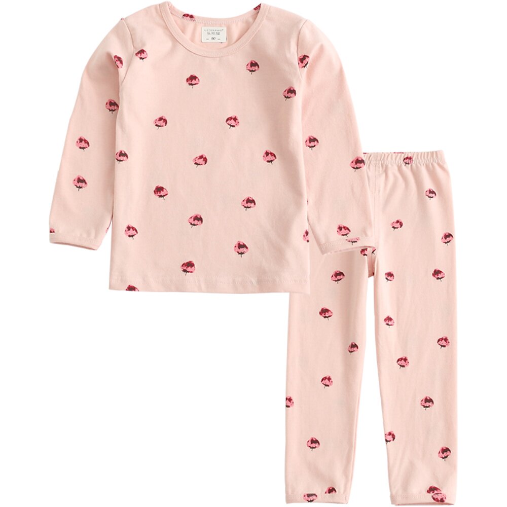 女童内衣套装纯棉家居服宝宝睡衣春秋冬季打底衫保暖儿童秋衣秋裤