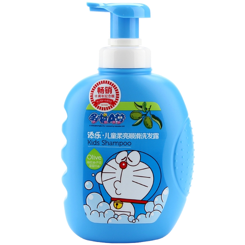 添乐哆啦a梦儿童洗发水露专用3-6-12-15岁女童男孩柔顺宝宝洗头膏