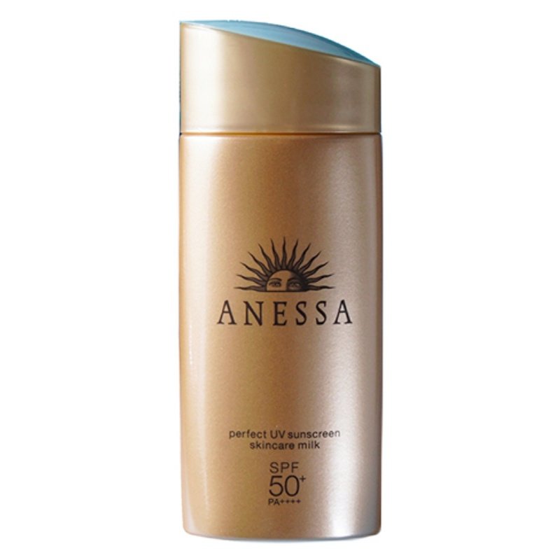 现货安耐晒小金瓶乳霜90ml日本资生堂anessa安热沙面部隔离女