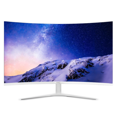 hkc 32英寸2k电脑显示器曲面无边框超薄液晶台式游戏吃鸡曲屏护眼网吧