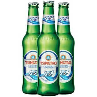 青岛欢动7度316ml*24瓶箱啤啤酒