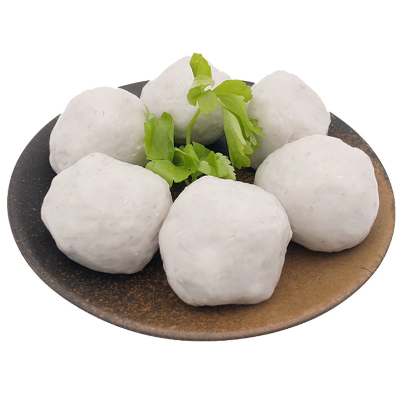 舌尖上的中国潮汕达濠手工鱼丸纯鱼肉新鲜无添加鱼蛋火锅丸子食材