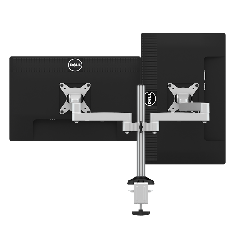 电脑屏幕显示器支架臂气动升降伸缩桌面台式双屏vesa戴尔dell三星