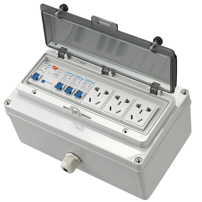 明装配电箱家用220电瓶车防水工业插座箱应急照明集中电源箱成套