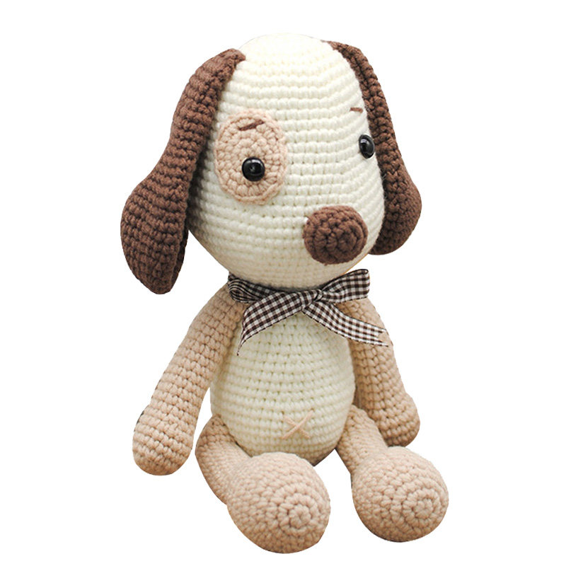 菲菲姐家 手工制作礼物编织玩偶毛线团打发时间钩针diy材料包小狗