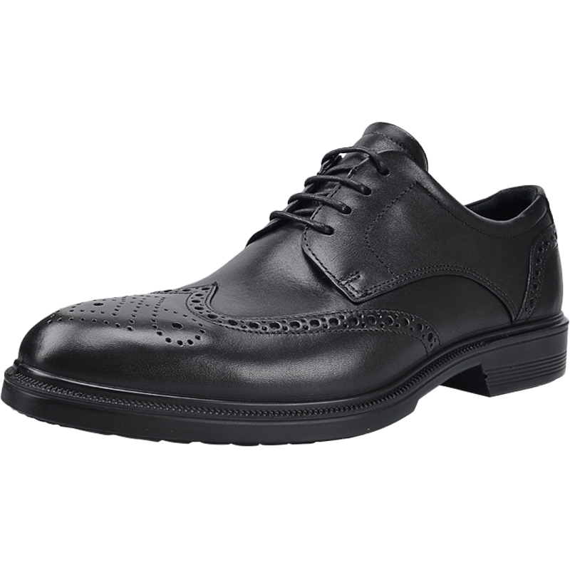 ecco爱步男鞋2020年春季款布洛克雕花商务正装皮鞋里斯622164现货