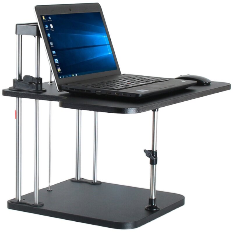多立佳台式笔记本站立式站着办公工作电脑架升降支架桌面增高架子