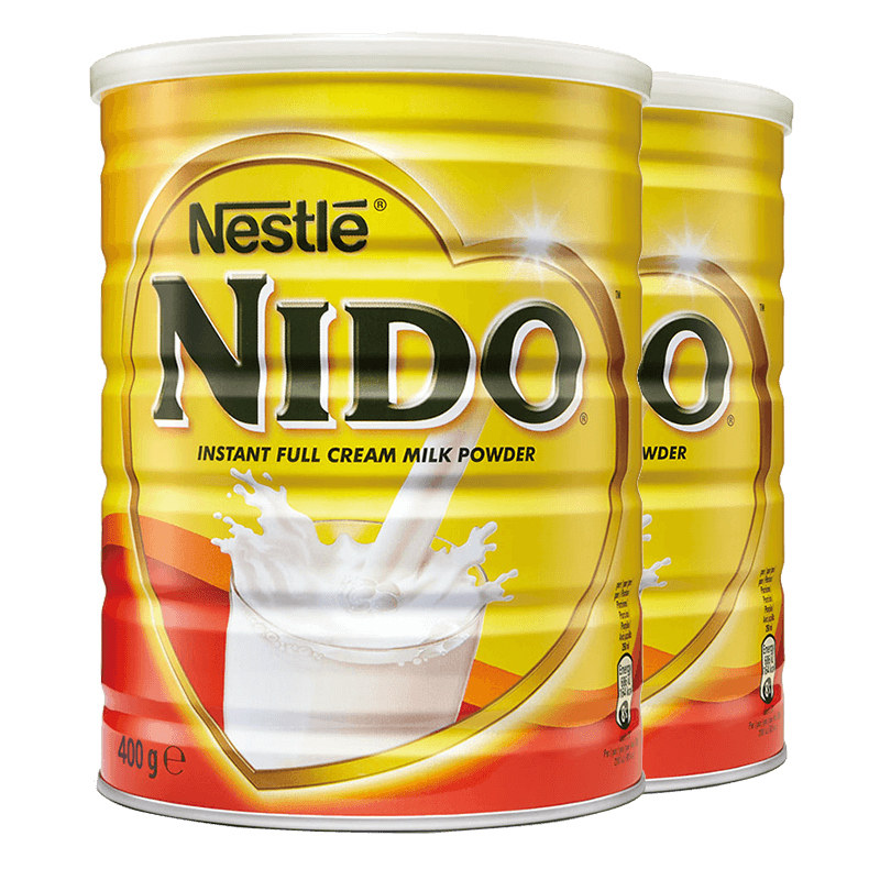 荷兰进口雀巢nido成人全脂高钙奶粉400gx2罐券后49元包邮