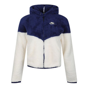 耐克nike外套女装冬款大勾保暖连帽防风休闲羽绒服cz1467-607运动茄克