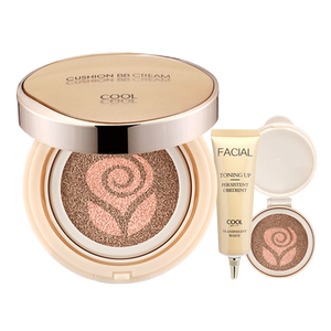 俏美人双色气垫bb霜三件套