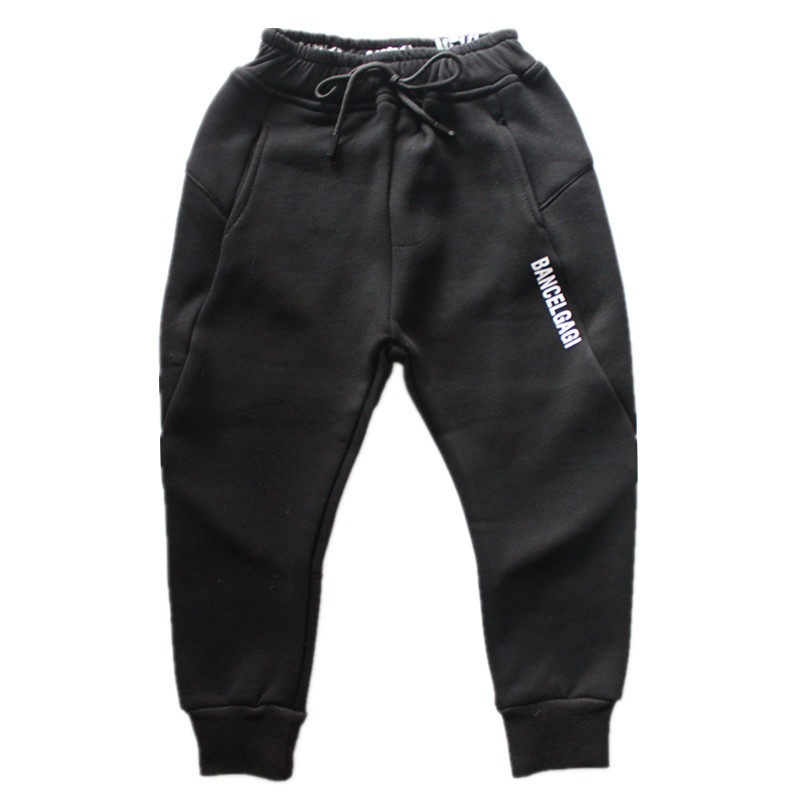 儿童休闲裤子加厚一体绒男童加绒运动裤秋冬宝宝保暖长裤3-4-5岁6