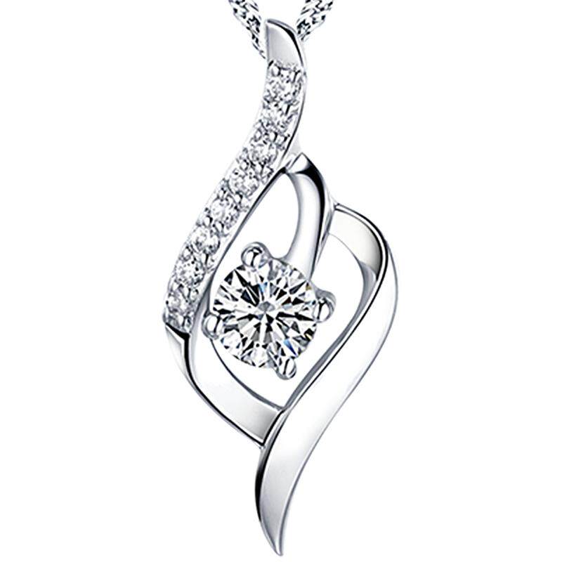 s925纯银项链女夏轻奢小众设计感吊坠2021年新款锁骨颈链首饰百搭