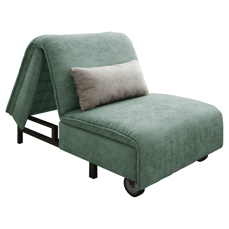 科技布书房简约懒人沙发床单人多功能可折叠小户型坐卧两用0.8米