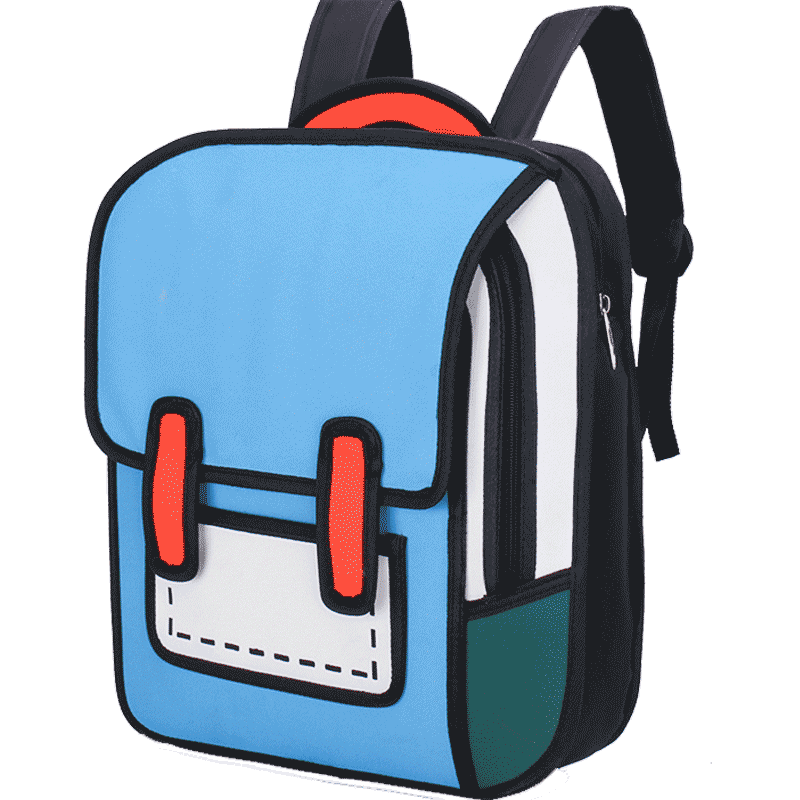 林妙妙同款漫画3d立体书包二次元正版双肩包小学生初中女卡通高中