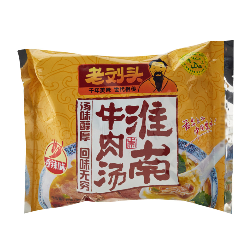 老刘头淮南牛肉汤袋装红薯粉丝米线速食方便面夜宵宿舍即食食品