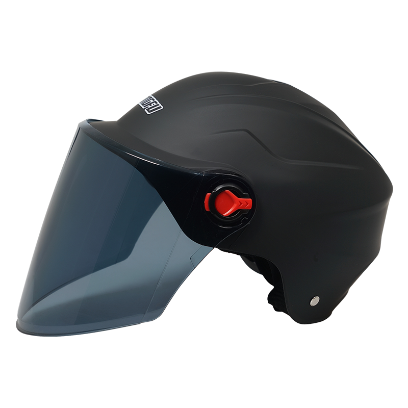 永福电动摩托车头盔男士电瓶车头灰女四季半盔夏季防晒可爱安全帽