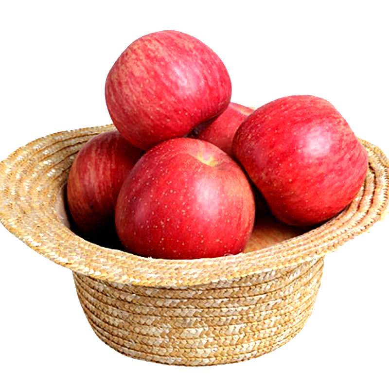 陕西洛川苹果水果新鲜红富士脆甜好吃6枚大萍果非冰糖心整箱包邮