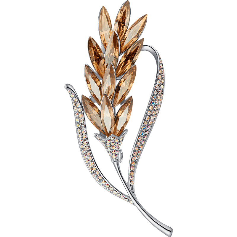 jay麦穗胸针高档女气质优雅韩国别针固定衣服胸花配饰时尚大气