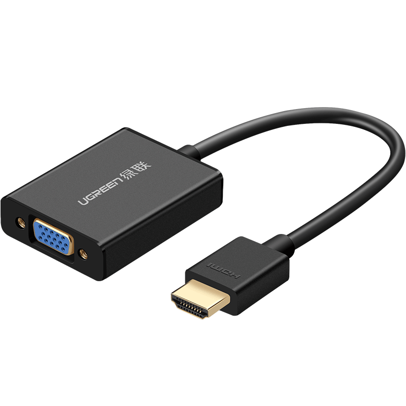 绿联hdmi转vga转换器hdmi转接线带音频接口vja笔记本电脑switch机顶盒