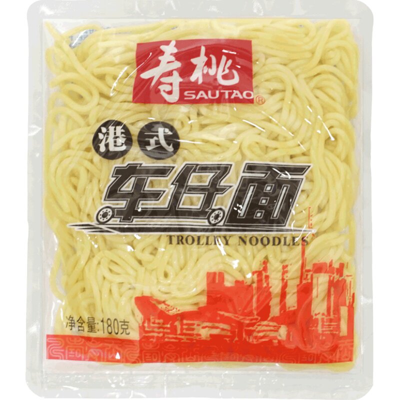 寿桃牌车仔面xo酱港式拌面日式乌冬面非油炸速食泡面方便面条整箱