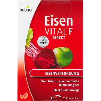 德国郝柏娜红铁口服液补铁便携装20条