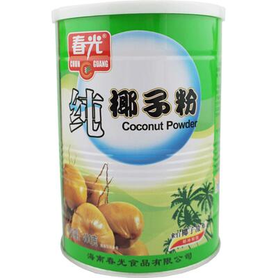 海南三亚特产春光食品纯椰子粉400g2罐无添加速溶浓香椰汁椰奶粉