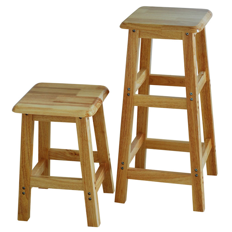 实木方凳木头凳子加厚加固家用餐桌凳原木中式高木凳方凳木登板凳