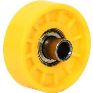 福来轮莱福轮202538mm流水线轴承包胶滚轮金属镀锌尼龙塑料滑道轮