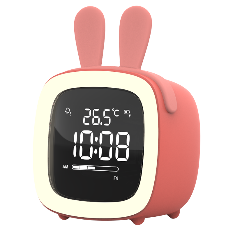 闹钟学生用静音床头夜光儿童闹钟智能电子数字钟充电儿童多功能女